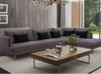 Living landscape Sofa Corner sofas L-shape Textile furniture Modern furnishings